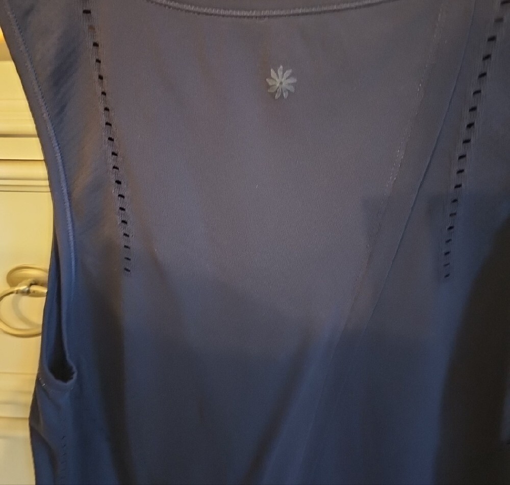 Athleta Breezy Sleeveless Navy Athletic Tank Top - Picture 7 of 7